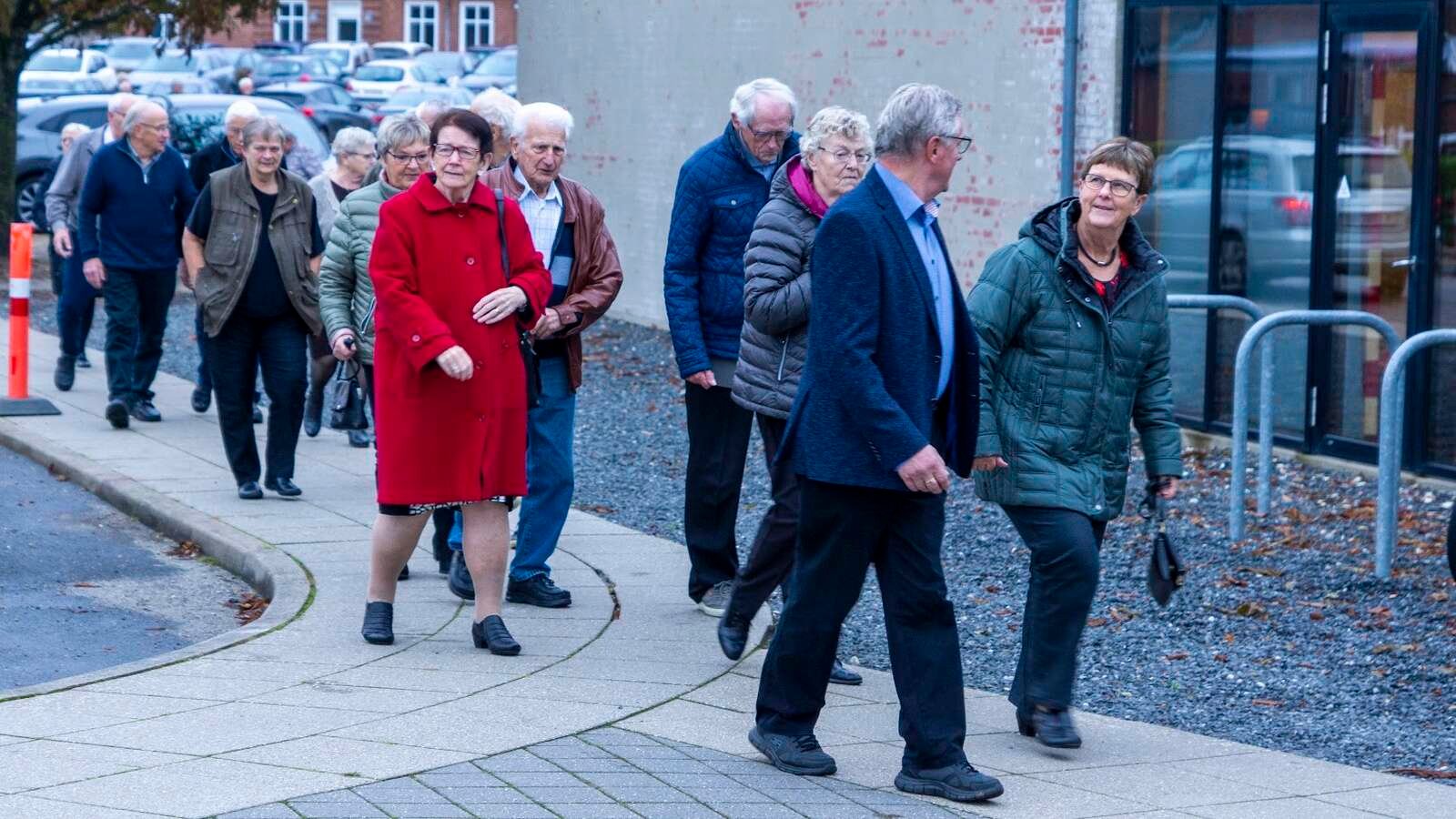 Gæsterne ankom tidligt til festen