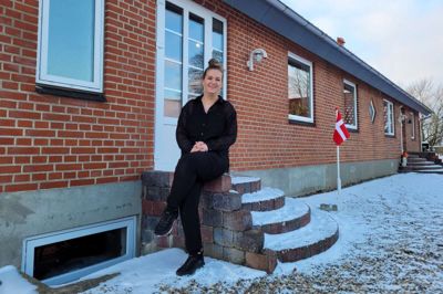 Betina Filtenborg har åbnet sin klinik i kælderen under hjemmet på V. Breumvej 8. Foto: Lars Bo Nielsen