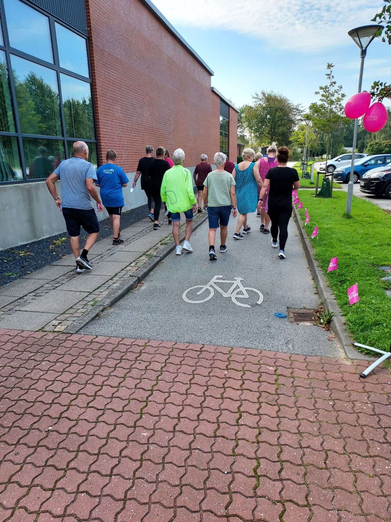 Så er starten gået for dette års Brysternes Motionsløb i Durup. Privatfoto