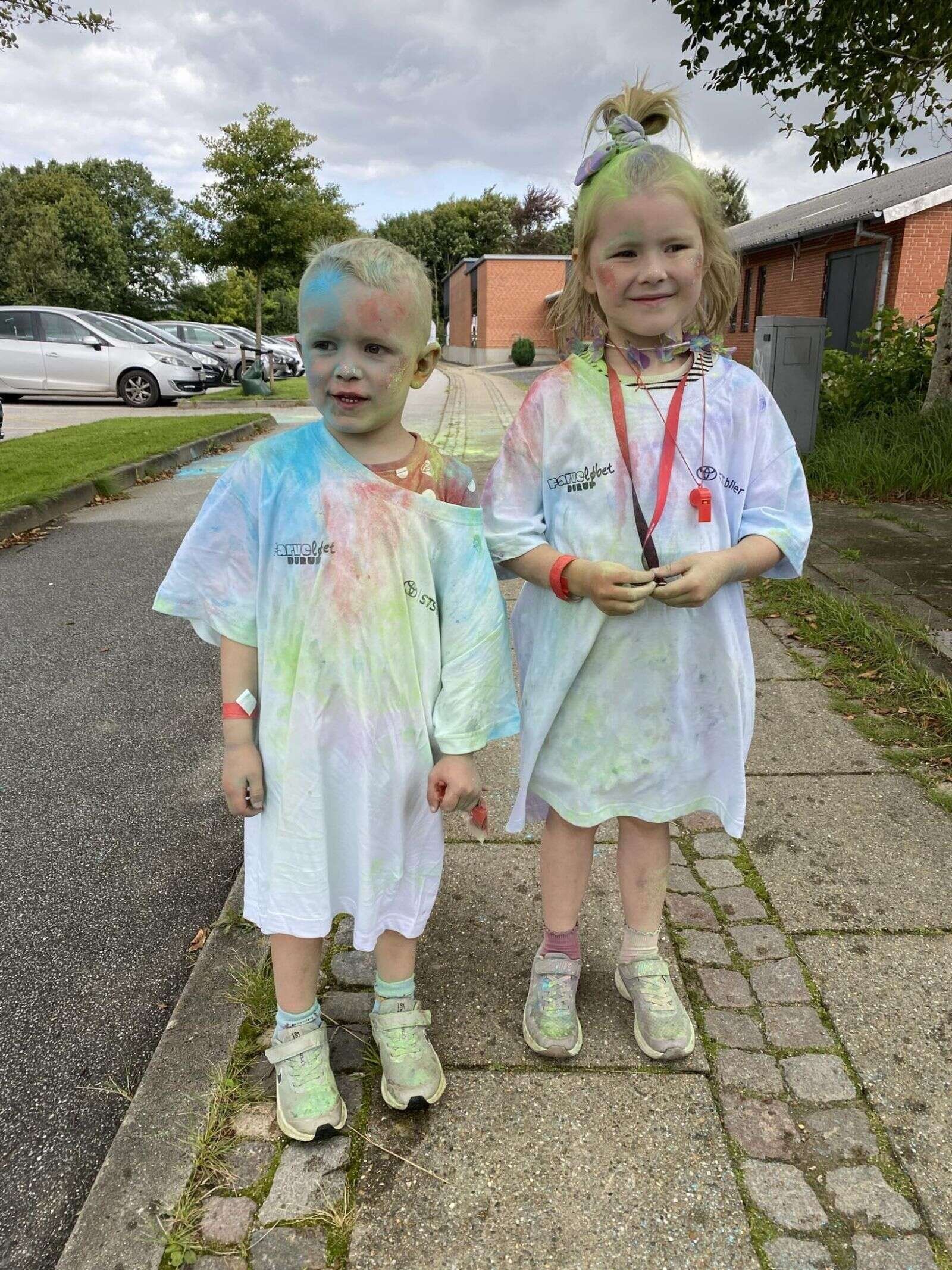 Alle kunne være med til Farveløbet i Durup. Privatfoto.