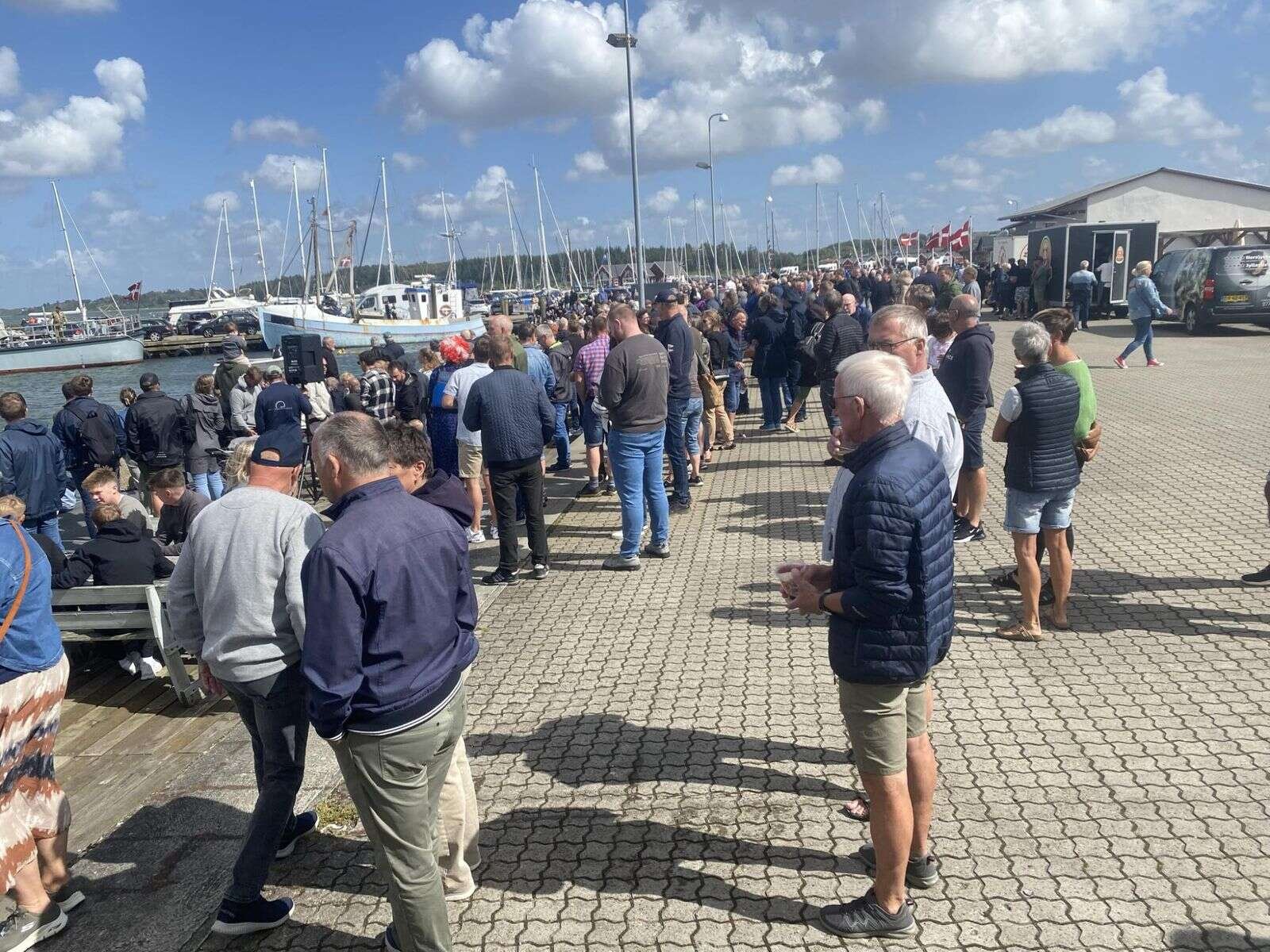 Havnen gav masser af rum til socialt samvær og fælles oplevelser. Privatfoto