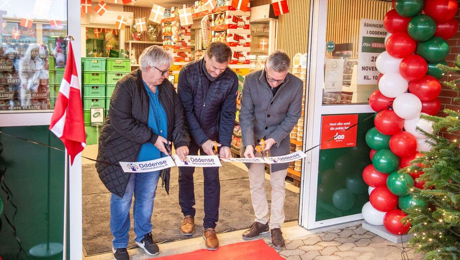 Med åbningen af »Min Købmand« har Oddense ikke blot fået en butik tilbage, men også et nyt samlingspunkt. Foto Jan Sand