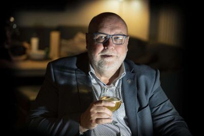 Kristian Pihl Lorentzen taler i Kjellerup den 15. maj.