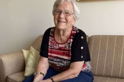 Doris Hansen fylder den 2. august 95 år. Privatfoto