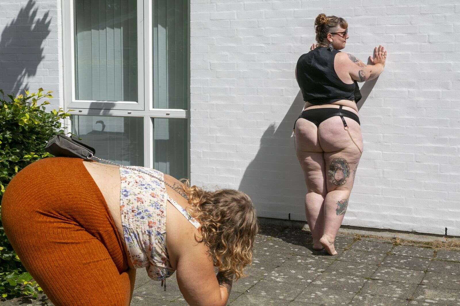En aktivitet var modelfotografering. Her blev ikke efterfølgende retoucheret på billederne. Kvindernes kroppe skulle fremstå, som de er i virkeligheden. Foto: Steen Don