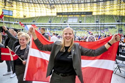Landbrugsmaskinmekaniker Birgitte Bruunsgaard Jacobsen fra Sjørup Group A/S sikrede Danmark en flot 5.plads og en Medallion For Excellence til EuroSkills i Gdansk i Polen. Foto: Lasse Skov