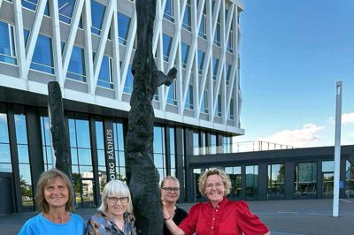 Velfærdsdemokraterne i Viborg Byråd er fra venstre Birgith Langballe, Birthe Harritz, Marianne Aaris Andersen og gruppeformand Mette Nielsen. Privatfoto