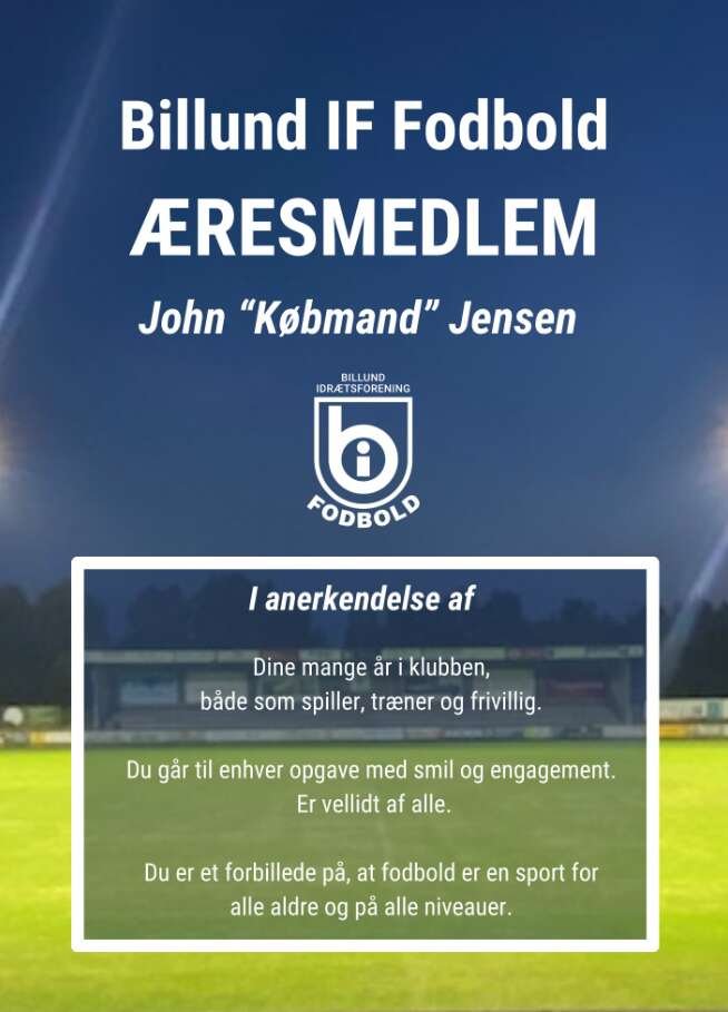 John Jensen har blandt andet drevet købmandsforretning i Billund i mange år, siden han flyttede fra Stoholm som ung.