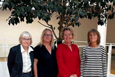 Velfærdsdemokraterne i Viborg Byråd er fra venstre Birthe Harritz, Marianne Aaris Andersen, Mette Nielsen og Birgith B. Langballe. Pressefoto