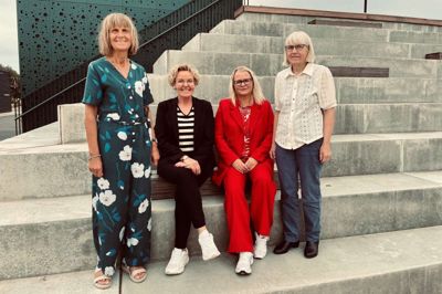Velfærdsdemokraterne er fra venstre Birgith Langballe, gruppeformand Mette Nielsen, Marianne Aaris Andersen og Birthe Harritz. Privatfoto