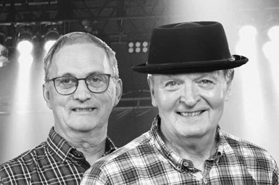 De herrer Finn Eilenberger og Laue Nørregård udgør til sammen den musikalske duo Modus, der tirsdag den 21. januar træder op på Fjandbohus. Privatfoto