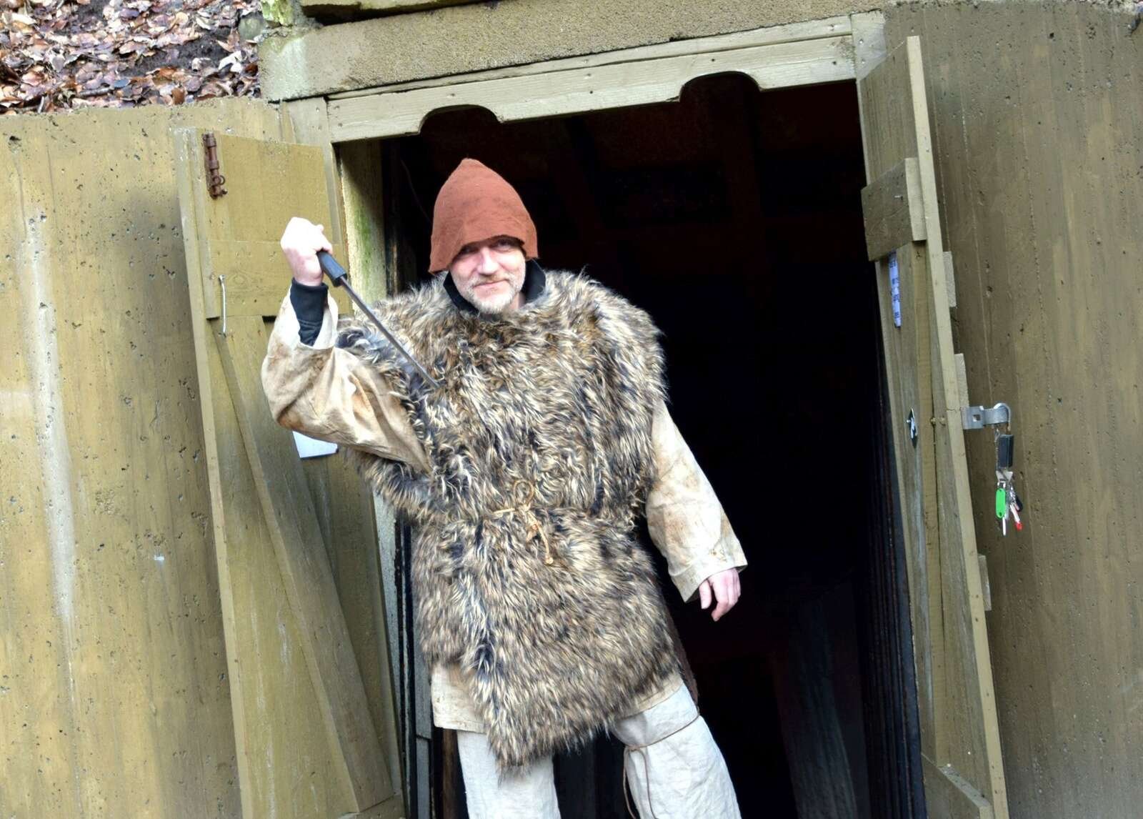 Carsten Christensen er forpagter af Daugbjerg Kalkgruber, og mon ikke man kan møde ham i rollen som Jens Langkniv, hvis man besøger Daugbjerg Kalkgruber en af dagene i uge 7 til hygge og troldejagt. Foto: Henrik Bagge