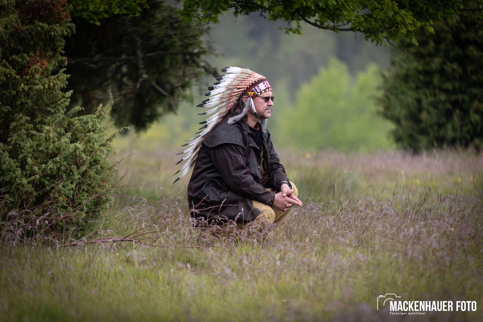 Jens Langkniv Gruppen i Sparkær inviterede resten af De Gule Spejdere i Danmark på indianerlejr ved Birkesø i kristi himmelfartsferien. Foto: Jacob Mackenhauer