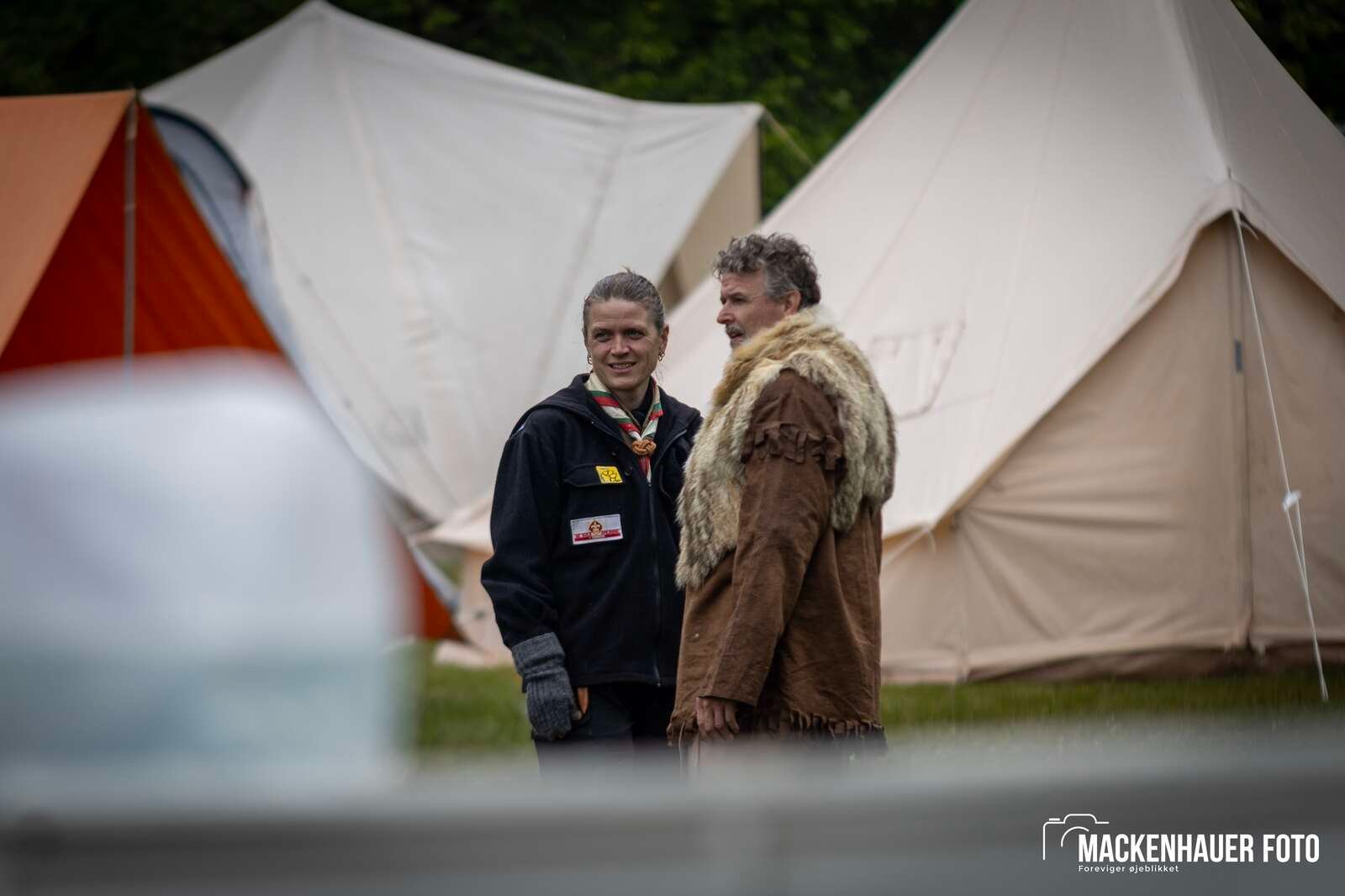 Jens Langkniv Gruppen i Sparkær inviterede resten af De Gule Spejdere i Danmark på indianerlejr ved Birkesø i kristi himmelfartsferien. Foto: Jacob Mackenhauer