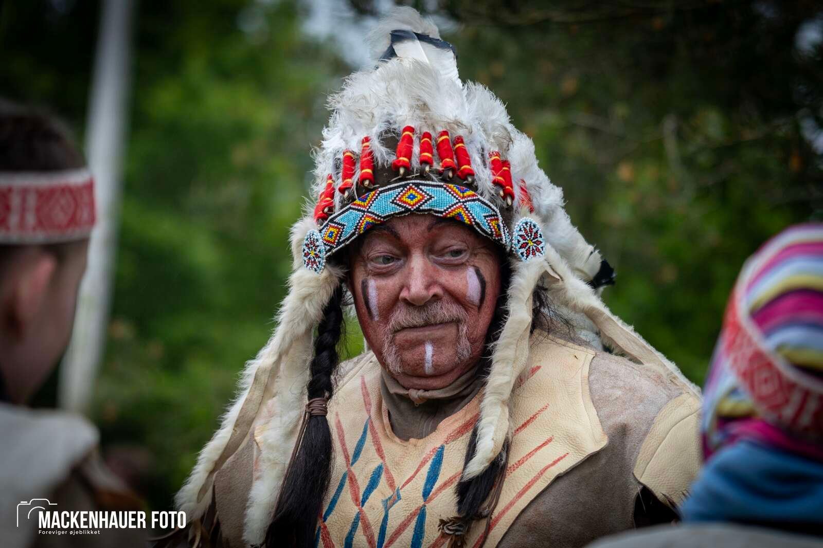 Jens Langkniv Gruppen i Sparkær inviterede resten af De Gule Spejdere i Danmark på indianerlejr ved Birkesø i kristi himmelfartsferien. Foto: Jacob Mackenhauer