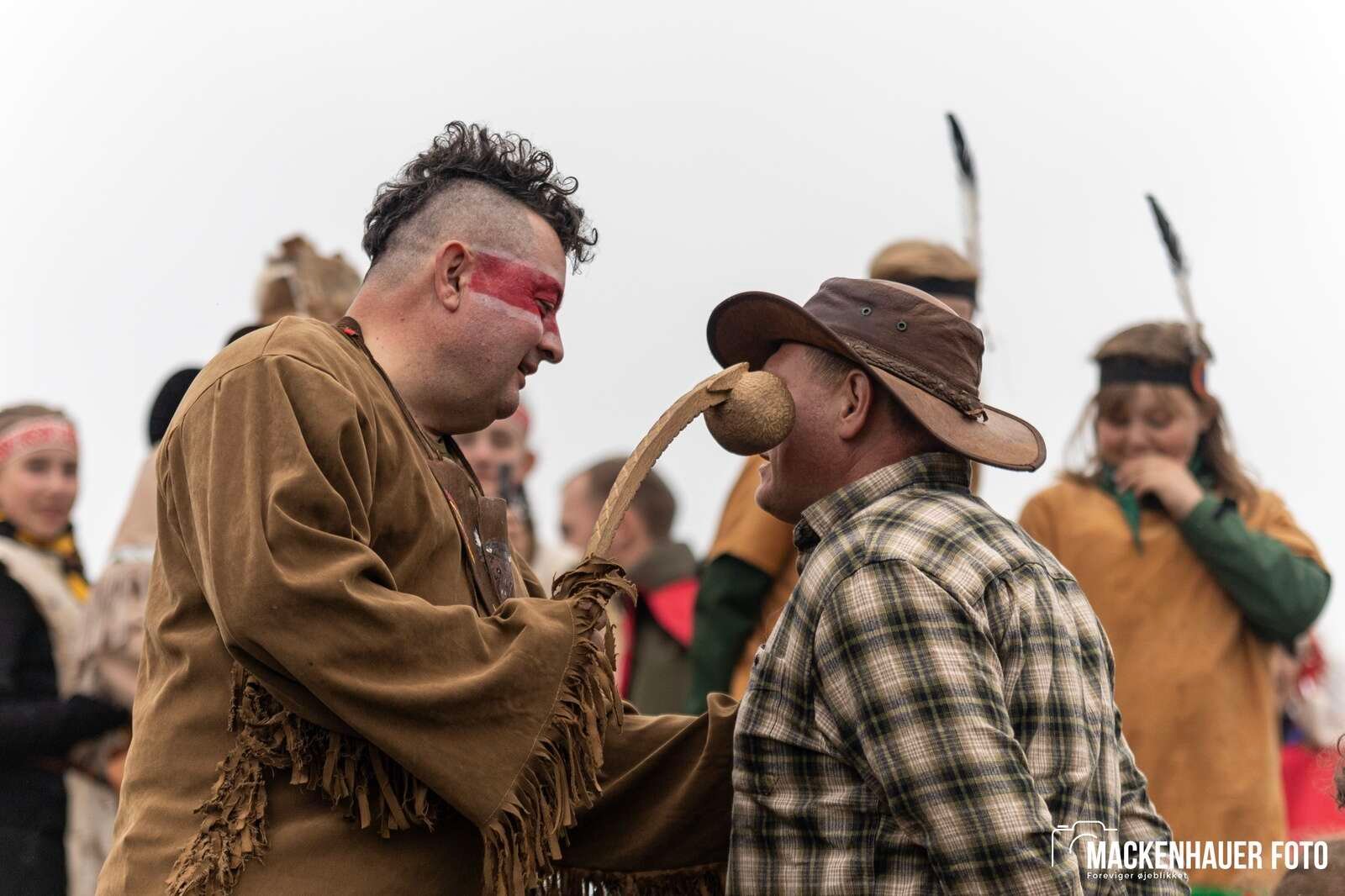 Jens Langkniv Gruppen i Sparkær inviterede resten af De Gule Spejdere i Danmark på indianerlejr ved Birkesø i kristi himmelfartsferien. Foto: Jacob Mackenhauer