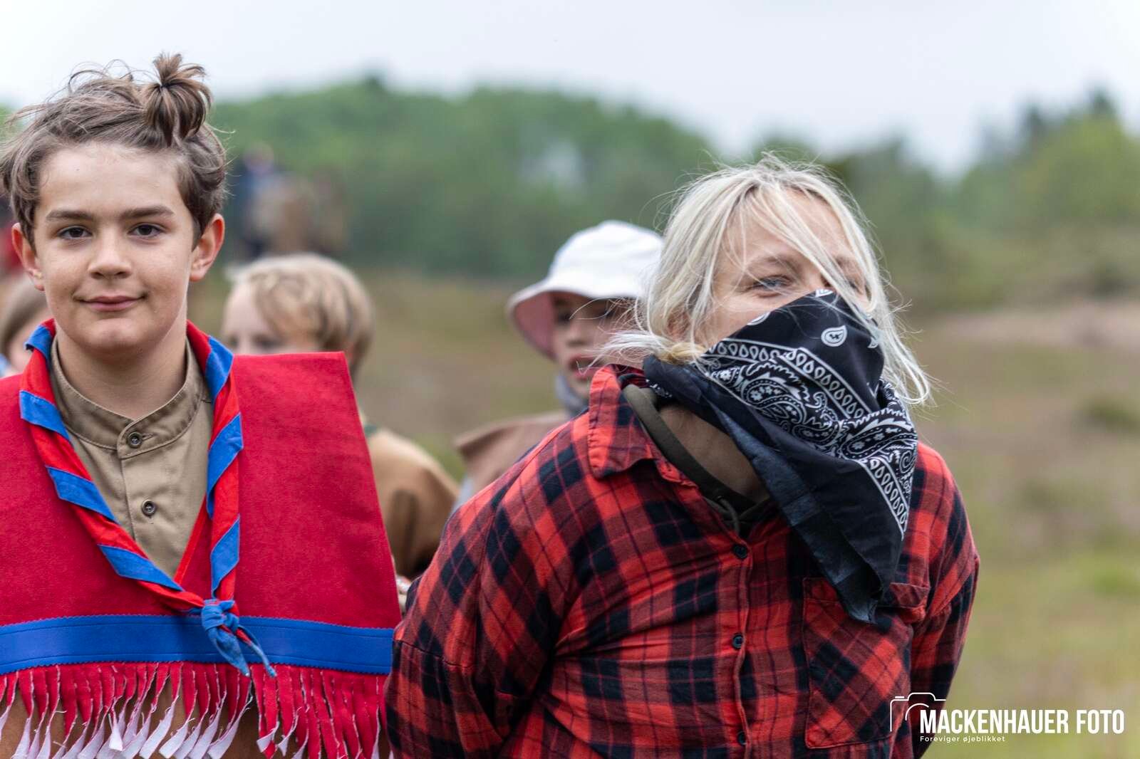 Jens Langkniv Gruppen i Sparkær inviterede resten af De Gule Spejdere i Danmark på indianerlejr ved Birkesø i kristi himmelfartsferien. Foto: Jacob Mackenhauer