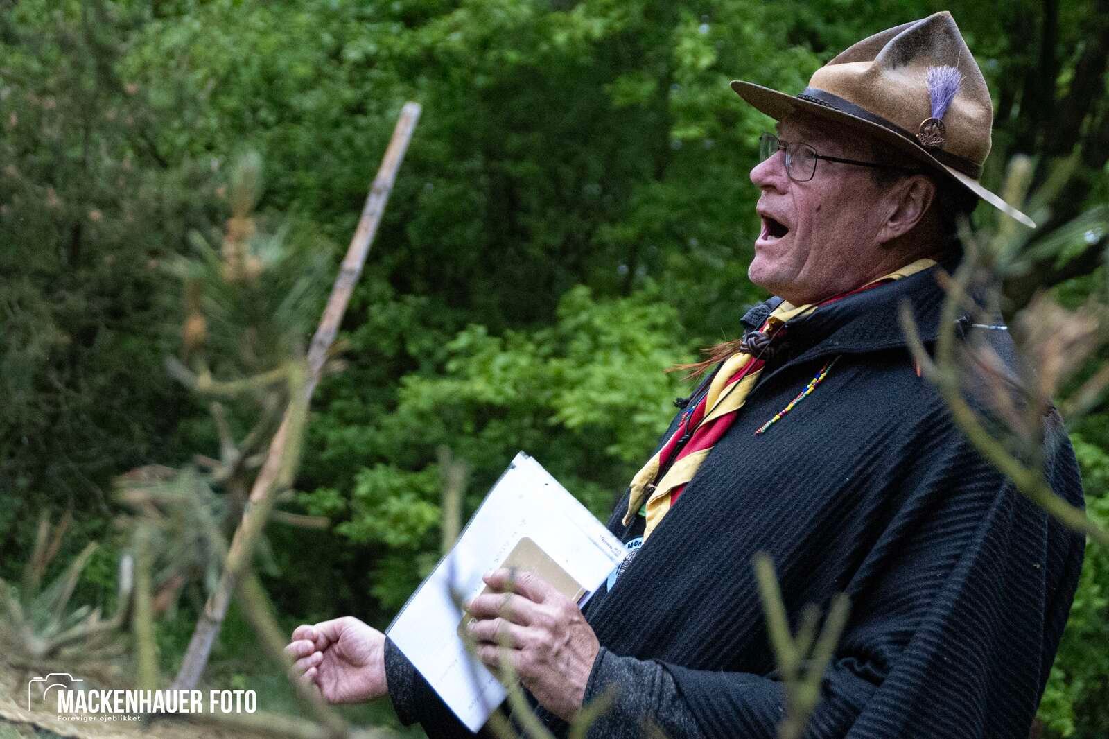 Jens Langkniv Gruppen i Sparkær inviterede resten af De Gule Spejdere i Danmark på indianerlejr ved Birkesø i kristi himmelfartsferien. Foto: Jacob Mackenhauer