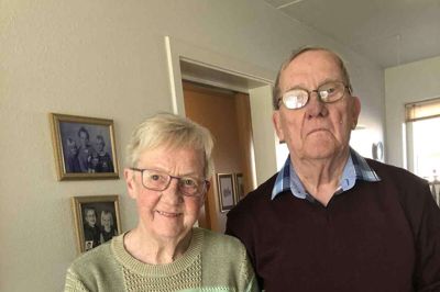 Lissie Jensen - her fotograferet sammen med sin mand, Karl - blev 87 år.