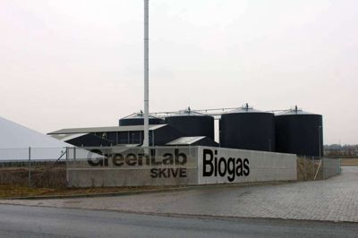 Biogasanlægget i Greenlab Skive håndterer 500.000 tons gylle om året. Foto: Lars Bo Nielsen