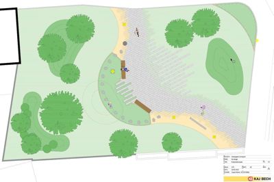 Et nyt torv på hjørnet af Vestergade og Fredensgade har været i udbud, og Herning Kommune har valgt et projekt fra entreprenørfirmaet Kaj Bech. Det består af en flisesti, bænke, belysning og en mosaik-skulptur samt beplantning i form af træer, buske, bede og græs.