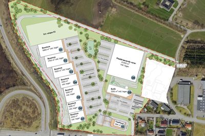 Prisma Properties AB har sendt et dispositionsforslag for nyt butiksområde ved Sandgaardsvej til Herning Kommune. Her er blandt andet skitseret syv boksbutikker og en butik til særligt pladskrævende varer. Derudover en fastfood-restaurant og 450 parkeringspladser. Der er også en dagligvarebutik, men den ønsker Herning Kommune ikke i planen. Kommunen vil desuden arbejde på, at indkørslen til området skal ske ad rundkørslen længere henne ad Silkeborgvej. Kort: Prisma Properties