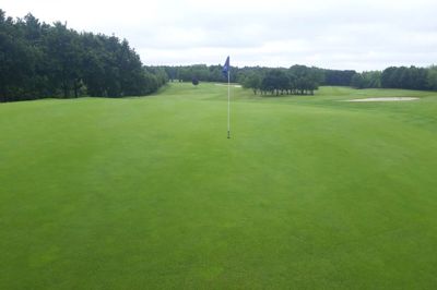 Golfklubben i Tange har et varieret landskab med gode udfordringer. Nu vil golfklubben lave om ved et af hullerne på banen - dog ikke her på billedet. Foto: Morten Hallstrøm
