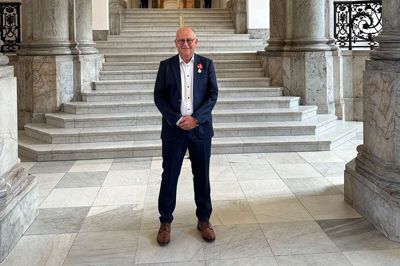 Bjarne Møller var til audiens hos kong Frederik på Christiansborg Slot 1. juli.