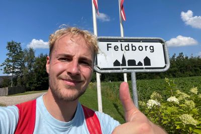 Feldborg var blandt en af de mange stop på den 70 kilometer lange rute.