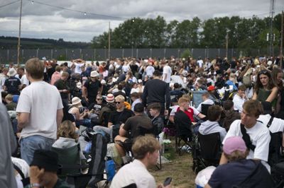 Festivalgæster i campingområdet KærligHeden på Smukfest i 2024. (Arkivfoto).