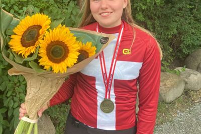 Ida Østergard vandt tidligere i år DM i BMX i sin klasse, og ved weekendens VM nåede hun semifinalen. Privatfoto