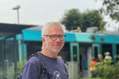 Allan Birkholm var på vej til Skjern, inden han blev evakueret fra toget.