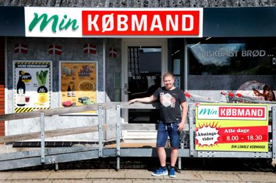 Heine Jensen er uddannet hos købmanden i Hodsager. Han har dog siden skiftet spor, men er nu tilbage som formand for Min Købmand i byen. Foto: Flemming Hansen