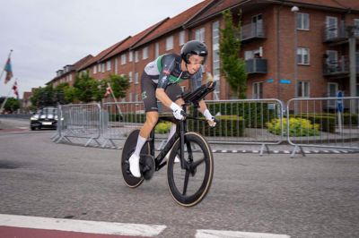 Frederik Muff - her ved sidste års DM i enkeltstart i Herning - er ny indehaver af den danske rekord i 50 kilometer tidskørsel. Rekorden tilhørte indtil i lørdags herningensiske Ove Rytoft Kristensen gennem 39 år.