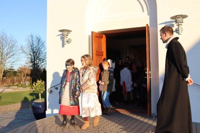 Sognepræst Kent Kjær Andersens ses her ved fastelavns-gudstjenesten i Faurholt Kirke tidligere på året. 1. oktober begynder han i et nyt job som generalsekretær i organisationen Promissio.