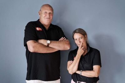 Flemming Danielsen og hans kone Nadia Bekkouche er et af tre par på det danske mixedlandshold til VM i bridge.