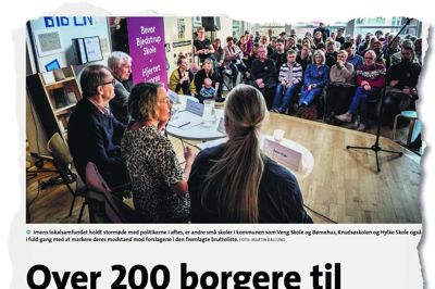 I 2020 var det på tale at lukke Bjedstrup Skole. Lokalsamfundet kæmpede imod - og har siden leveret så mange børn til skolen, at den nu næsten er fuld.