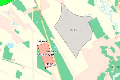 I den nuværende kommuneplan er der udpeget et område til biogasanlæg øst for Herningvej (markeret med gråt). Bygherren har ønsket at flytte det til det med rødt markerede område vest for Herningvej i den nye kommuneplan, men det modsatte S og SF sig i byrådet. Siden er en mulig placering lidt længere mod syd ved Vistorp bragt i spil. Ifølge Natur- og Miljøforeningen Feldborg, Haderup og Hodsager er ingen af placeringerne dog egnet, fordi de ligger tæt på beskyttet natur. Kort: Herning Kommune