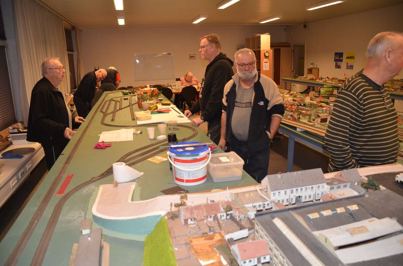 En lille modelbane, som man kan tage med til udstillinger