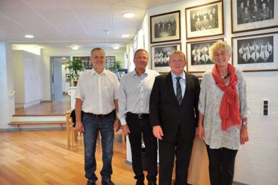 Fra venstre: Anders Dyrberg, Vagn Nielsen, Lars Løkke Rasmussen og Nina Hygum. Foto: Lisa Mirsal
