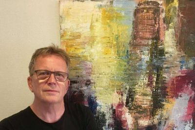 Per Bødskov, Karup, er en aktiv kunstner og udstiller nu også i Dollerup. Foto: Privatfoto