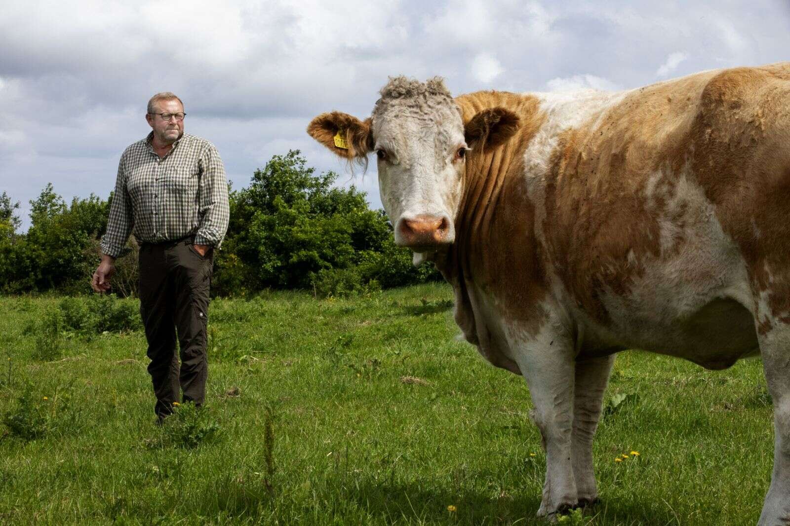 Jørgen er landmand og har en flok ammekøer på marken på Vallerbækvej. Derhjemme i Thorning har han 80 hektar. Desuden har han og kæresten Dorthe tre plejebørn på 8, 10 og 13 år, de passer. De var i øvrigt på Jørgens fristed, han spurgte Dorthe, om hun ville være hans kæreste.