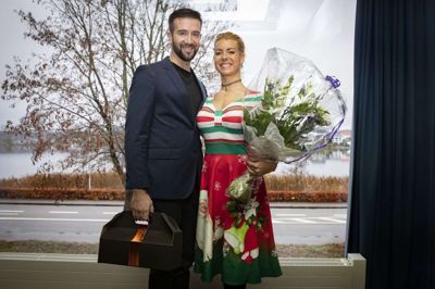 De 10-foldige verdensmestre, danseparret Bjørn Bitsch og Ashli Williamson fra Karup, var udrejst, da Borbjerg Møllekro brændte forrige sommer.