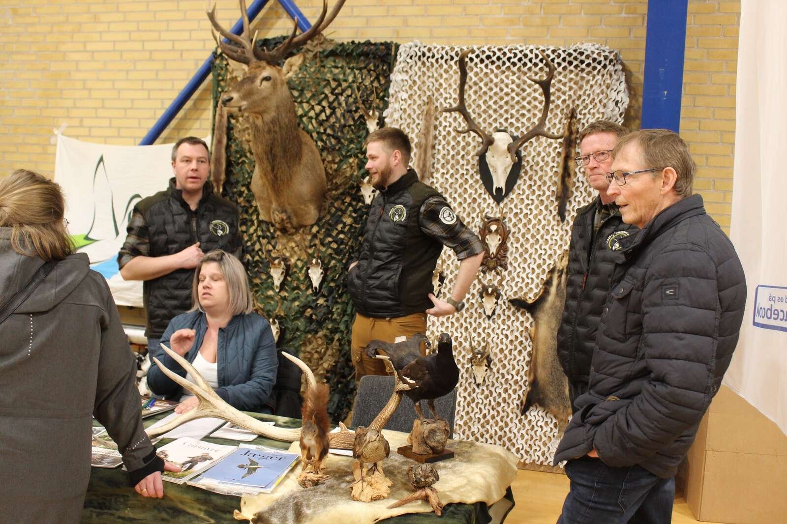 Den lokale jagtforening var repræsenteret på messen.