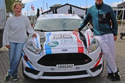 Michael Broberg og codriver Celina Felthaus fik en andenplads i bilens klasse ved weekendens DM-afdeling i rally.