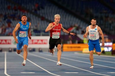 For en måned siden kom Simon Hansen (i.m.) i finalen ved EM i Rom og blev nummer syv. Han er den første dansker nogensinde til at nå EM-finalen på 100 meter.