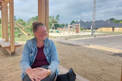 Endelig færdig - næsten da. Mikela Egebjerg Green er lettet over, at »Hjørnet« er klar til indvielse, efter hun har samlet alle trådene i det store projekt for Arnborg.