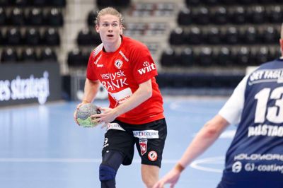 Emil Jensen viste storspil i fredagens udesejr mod Team Sydhavsøerne. Playmakeren scorede 10 mål i den midtjyske sejr på Lolland.