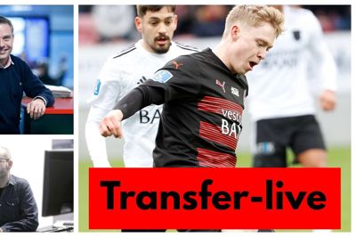Sportsredaktør Jørn Just (øverst) og nyhedsredaktør Thomas Færch bemander livebloggen.