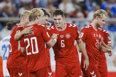 Andreas Christensen scorede til 2-0 mod Grækenland.